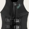 O’Neill Wake-Waterski Vests^WOMEN'S SIREN USCG VEST BLK/BLK/BLK