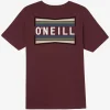 O’Neill Tees^WORKING STIFF STANDARD FIT TEE BURGUNDY