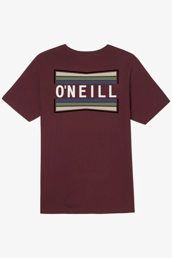 O’Neill Tees^WORKING STIFF STANDARD FIT TEE BURGUNDY