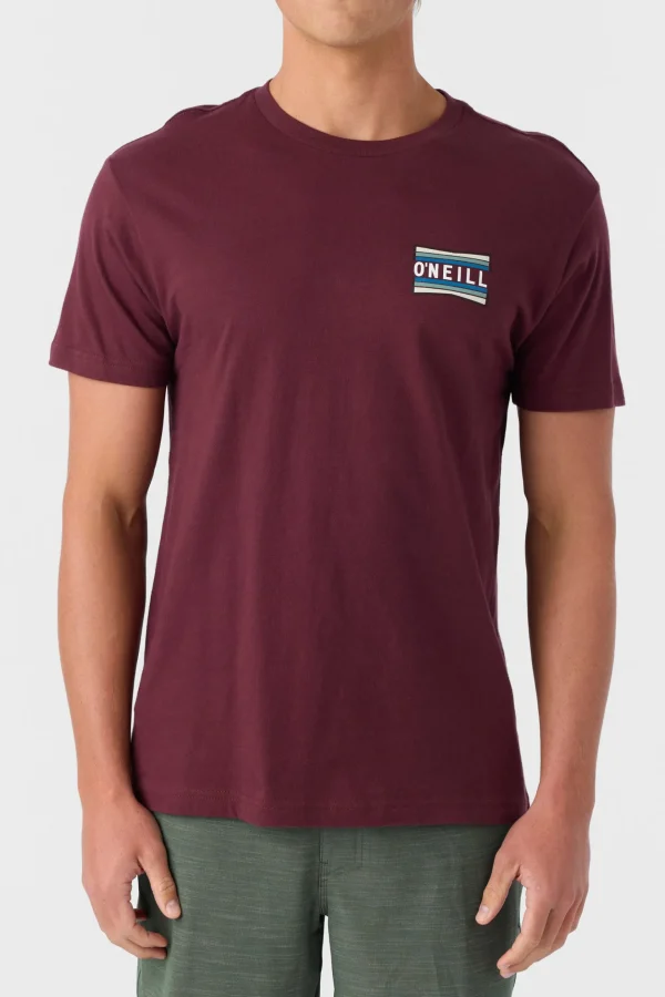 O’Neill Tees^WORKING STIFF STANDARD FIT TEE BURGUNDY