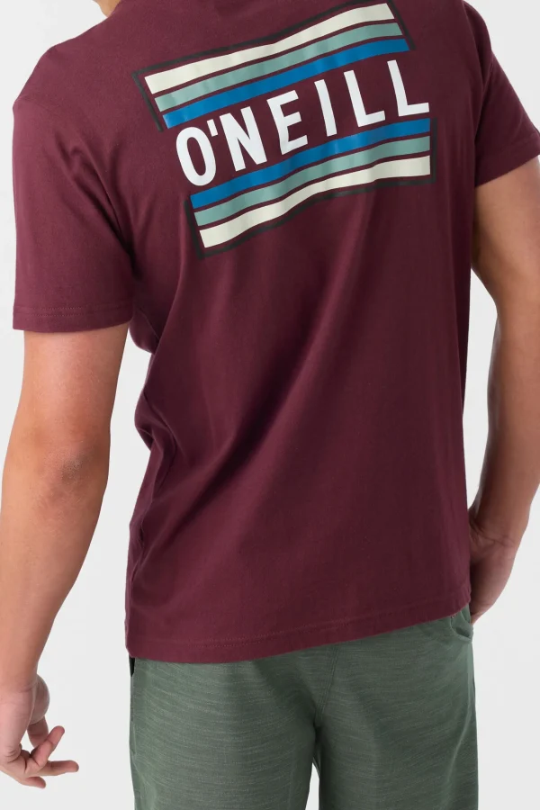 O’Neill Tees^WORKING STIFF STANDARD FIT TEE BURGUNDY