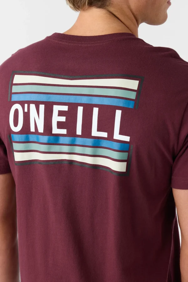 O’Neill Tees^WORKING STIFF STANDARD FIT TEE BURGUNDY