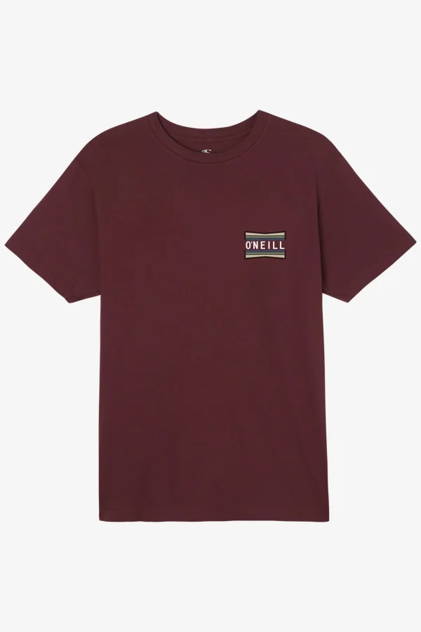 O’Neill Tees^WORKING STIFF STANDARD FIT TEE BURGUNDY