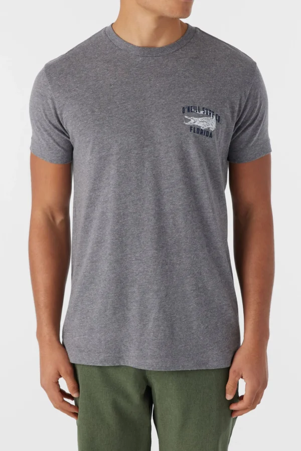 O’Neill Tees^WRANGLE TEE HEATHER GREY