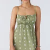 O’Neill Dresses^YAZZA EMBROIDERED GEO MINI DRESS OIL GREEN