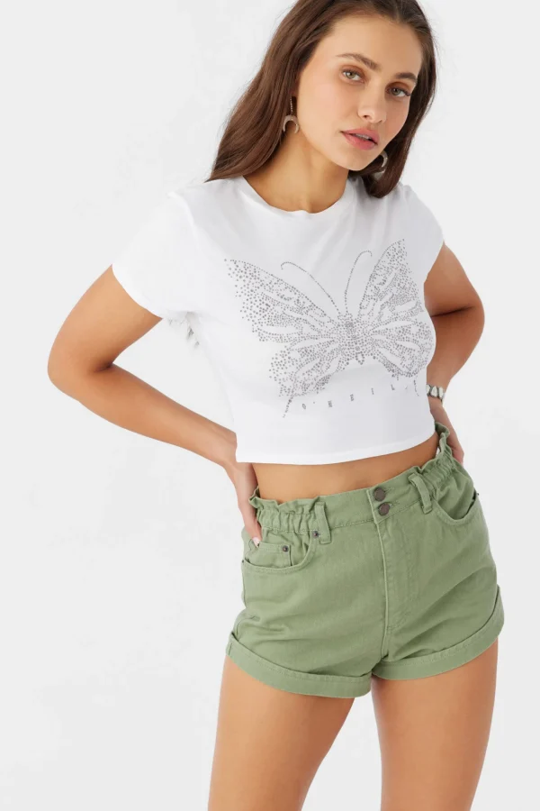 O’Neill Graphic Tees & Tanks^Y2K BUTTERFLY TEE WHITE