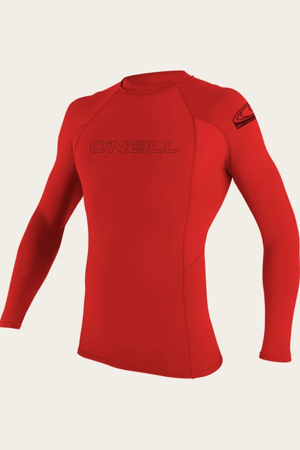 O’Neill Uv-Sun-Protection Rash Guards | Uv-Sun-Protection Rash Guards^YOUTH BASIC SKINS 50+ L/S RASH GUARD RED