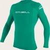 O’Neill Uv-Sun-Protection Rash Guards | Uv-Sun-Protection Rash Guards^YOUTH BASIC SKINS 50+ L/S RASH GUARD SEAGLASS