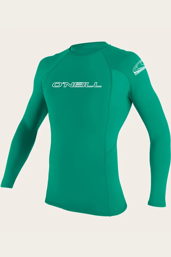 O’Neill Uv-Sun-Protection Rash Guards | Uv-Sun-Protection Rash Guards^YOUTH BASIC SKINS 50+ L/S RASH GUARD SEAGLASS