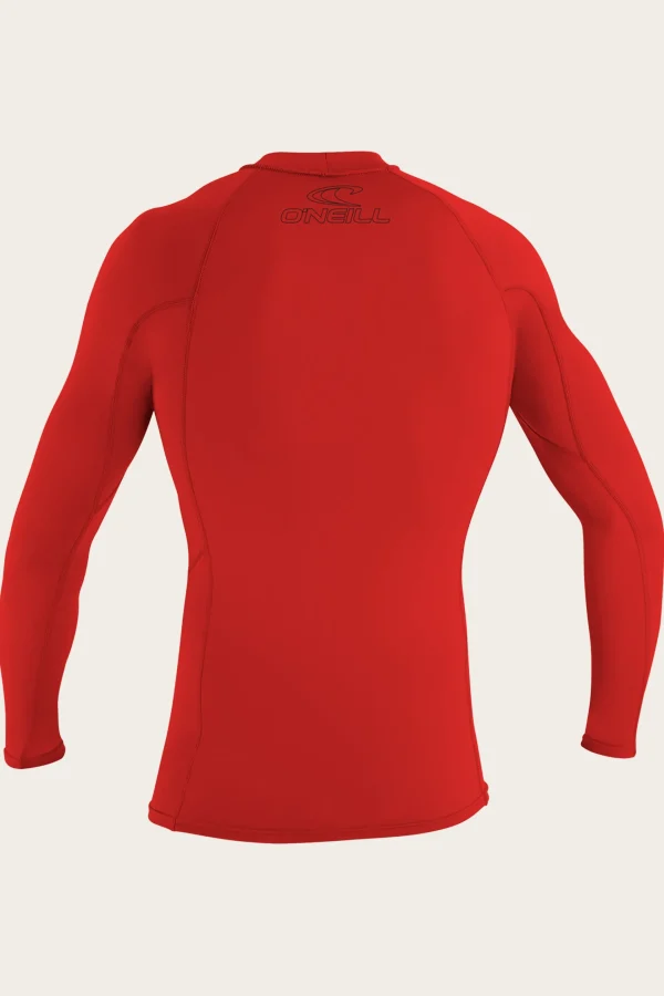 O’Neill Uv-Sun-Protection Rash Guards | Uv-Sun-Protection Rash Guards^YOUTH BASIC SKINS 50+ L/S RASH GUARD RED