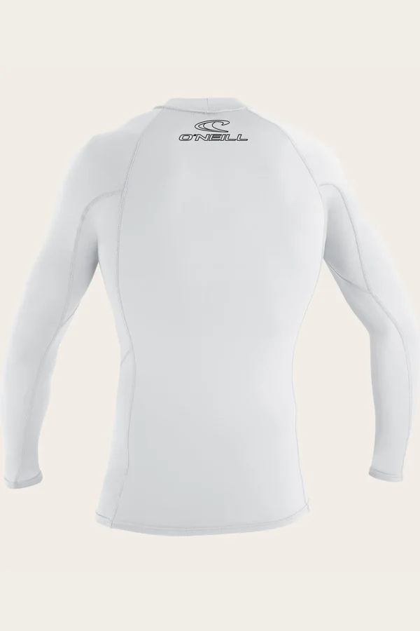 O’Neill Uv-Sun-Protection Rash Guards | Uv-Sun-Protection Rash Guards^YOUTH BASIC SKINS 50+ L/S RASH GUARD WHITE