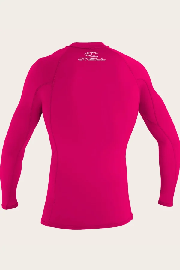 O’Neill Uv-Sun-Protection Rash Guards | Uv-Sun-Protection Rash Guards^YOUTH BASIC SKINS 50+ L/S RASH GUARD WATERMELON