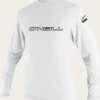 O’Neill Uv-Sun-Protection Rash Guards | Uv-Sun-Protection Rash Guards^YOUTH BASIC SKINS 50+ L/S SUN SHIRT WHITE