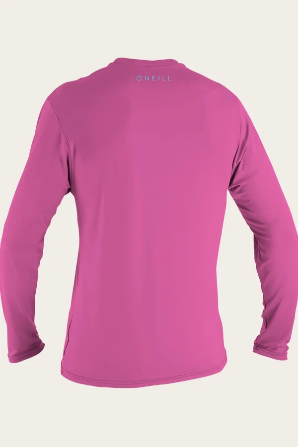 O’Neill Uv-Sun-Protection Rash Guards | Uv-Sun-Protection Rash Guards^YOUTH BASIC SKINS 30+ L/S SUN SHIRT FOX PINK