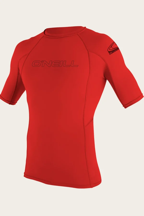 O’Neill Uv-Sun-Protection Rash Guards | Uv-Sun-Protection Rash Guards^YOUTH BASIC SKINS 50+ S/S RASH GUARD RED