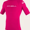 O’Neill Uv-Sun-Protection Rash Guards | Uv-Sun-Protection Rash Guards^YOUTH BASIC SKINS 50+ S/S RASH GUARD WATERMELON