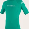 O’Neill Uv-Sun-Protection Rash Guards | Uv-Sun-Protection Rash Guards^YOUTH BASIC SKINS 50+ S/S RASH GUARD SEAGLASS