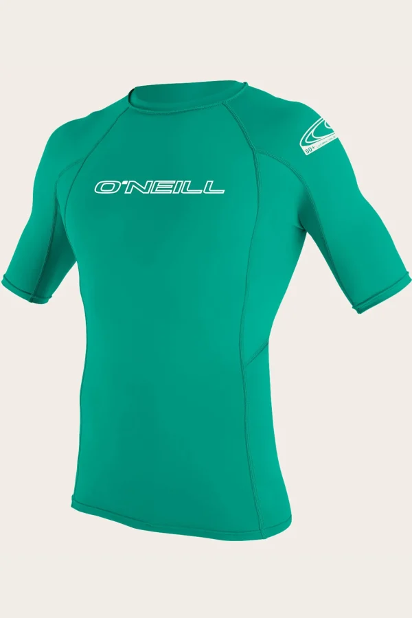 O’Neill Uv-Sun-Protection Rash Guards | Uv-Sun-Protection Rash Guards^YOUTH BASIC SKINS 50+ S/S RASH GUARD SEAGLASS