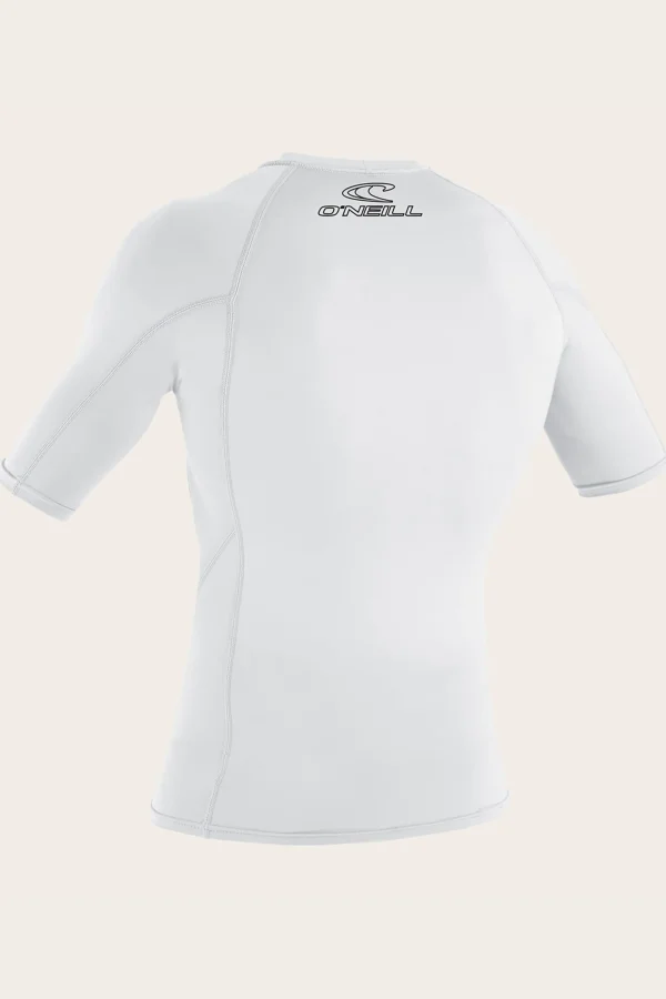 O’Neill Uv-Sun-Protection Rash Guards | Uv-Sun-Protection Rash Guards^YOUTH BASIC SKINS 50+ S/S RASH GUARD WHITE