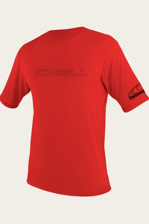 O’Neill Uv-Sun-Protection Rash Guards | Uv-Sun-Protection Rash Guards^YOUTH BASIC SKINS 50+ S/S SUN SHIRT RED