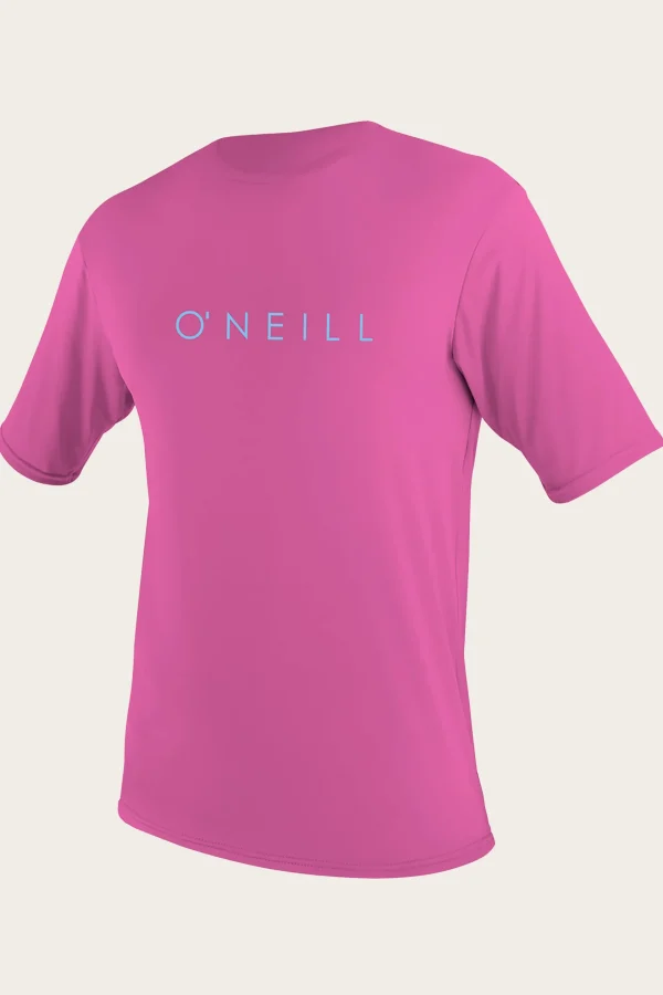 O’Neill Uv-Sun-Protection Rash Guards | Uv-Sun-Protection Rash Guards^YOUTH BASIC SKINS 30+ S/S SUN SHIRT FOX PINK