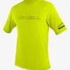 O’Neill Uv-Sun-Protection Rash Guards | Uv-Sun-Protection Rash Guards^YOUTH BASIC SKINS 50+ S/S SUN SHIRT LIME