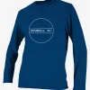 O’Neill Uv-Sun-Protection Rash Guards | Uv-Sun-Protection Rash Guards^YOUTH HYBRID L/S SUN SHIRT DEEP SEA