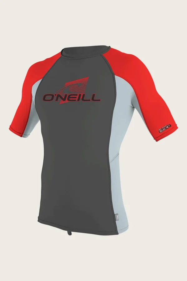 O’Neill Uv-Sun-Protection Rash Guards | Uv-Sun-Protection Rash Guards^YOUTH PREMIUM SKINS S/S RASH GUARD RVN/GRY/RD