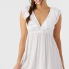 O’Neill Dresses^ZAINA SOLID SHORT DRESS WHITE